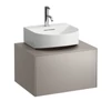 Kép 1/2 - LAUFEN SONAR Fiók elem, 1 fiók, 816341 kézmosóhoz, kivágással középen, Lakkozott titán 57.5X34X45.5 - H4054310340421
