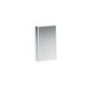 Kép 1/2 - LAUFEN FRAME 25 Tükrös szekrény, alumínium, 1 kétoldalas tükrös ajtó, 2 LED világító elemmel, Fényes fehér H4083029001451