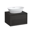 Kép 1/2 - LAUFEN THE NEW CLASSIC Fiók elem 600, 1 fiók, kivágással középen, 812852, 812853 mosdótálakhoz, Feketedett tölgy 57.5X34.5X45.5 - H4060010856281