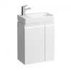 Kép 1/2 - LAUFEN PRO S Alsószekrény, balos ajtó zsanérral, jobbos polcok aszimmetrikus balos 815955 tip. mosdóhoz, Fehér H4830010954631