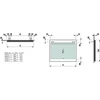 Kép 2/2 - LAUFEN LEELO Tükör, 600 mm, beépített vízszintes LED világítással H4476329501441