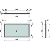 Kép 2/2 - LAUFEN FRAME 25 Tükör alumínium keretben, világítás nélkül, Fekete matt 130X70X2.5 - H4474089004501