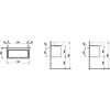 Kép 2/2 - LAUFEN BASE Alsószekrény, 1 fiók, illeszthető a H813301, H813302 ráépíthető mosdókhoz. , Sokszínű 77X36X35 - H4030011109991