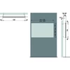 Kép 2/2 - LAUFEN FRAME 25 Beépítő keret tükrös szekrény falba süllyesztéséhez, 1330 mm, Fehér H4088809000001