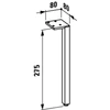 Kép 2/2 - LAUFEN SPACE Opcionális láb készlet (2 db), magasság 275 mm, Alumínium H4112201601051
