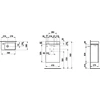 Kép 2/2 - LAUFEN PRO S Kézmosó, asszimetrikus bal oldali 815955 „Combi-Pack” alsószekrénnyel, szifonnal és rögzítő készlettel, Fehér 48X69X28 - H8629654631041