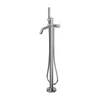 Kép 1/2 - LAUFEN Kartell LAUFEN Szabadonálló kádtöltő csaptelep, 1250 mm szintetikus flexibilis tömlővel és kézizuhannyal, Króm H3213380041211