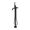 Kép 1/2 - LAUFEN Kartell LAUFEN Szabadonálló kádtöltő csaptelep, 1250 mm szintetikus flexibilis tömlővel és kézizuhannyal, Matt Fekete H3213380811211