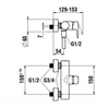 Kép 2/2 - LAUFEN CITYPLUS Komplett egykaros zuhany csaptelep, 1500 mm-es flexibilis zuhanytömlővel és kézi zuhanyozóval , Matt Titán Fekete HF505350428600