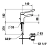 Kép 2/2 - Laufen Citypro Liberty fali keverő csaptelep H3119510045211