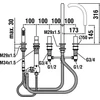 Kép 2/2 - LAUFEN KARTELL BY LAUFEN Kádperembe építhető csaptelep H3223350042821