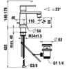 Kép 2/2 - LAUFEN THE NEW CLASSIC Egykaros bidé csaptelep H3418510041111