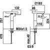 Kép 2/2 - LAUFEN KARTELL BY LAUFEN Oszlopos keverő csaptelep mosdóhoz H3113380041101