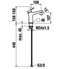 Kép 2/2 - LAUFEN SENSE Egykaros mosdó csaptelep H3113910041101