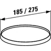 Kép 2/2 - LAUFEN KARTELL BY LAUFEN Műanyag tálca készlet Borostyán 185mm H3983350810011