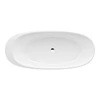 Kép 2/3 - LAUFEN ILBAGNOALESSI Szabadon álló fürdőkád, Sentec solid surface anyagból, integrált túlfolyóval 185x80 cm Fehér H2209720000001