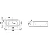 Kép 2/2 - LAUFEN SOLUTIONS 190x90 Ovális kád, szabadon álló változat - standard opció - Fehér H2255120000001