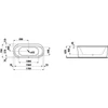 Kép 2/2 - LAUFEN SOLUTIONS 170x75 Ovális kád szabadon álló változat - standard opció - Fehér H2225120000001