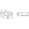 Kép 2/2 - LAUFEN PRO 170x75 Fürdökád - standard opció - Fehér H2429500000001