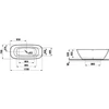 Kép 2/2 - LAUFEN INO 170x75 Kád, szabadon álló - standard opció - Fehér H2313020000001