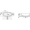 Kép 2/2 - LAUFEN PRO 165x75 Szabadon álló fürdőkád - standard opció - Fehér H2399520000001