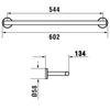 Kép 2/2 - LAUFEN NIARA Dupla törölközőtartó, Inox H3810621610021