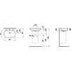 Kép 2/2 - LAUFEN INO Mosdó túlfolyónyílás nélkül, csaplyuk nélkül , Fehér H8103020001121