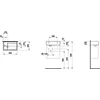 Kép 2/2 - LAUFEN KARTELL BY LAUFEN Kézmosó, baloldali armatúrapaddal túlfolyónyílás nélkül, egy csaplyukkal , Graphite matt H8153357581111