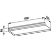 Kép 2/2 - LAUFEN KARTELL BY LAUFEN Fali polc, Füst-szürke H3853300850001