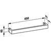 Kép 2/2 - LAUFEN KARTELL BY LAUFEN Törülközőtartó 450 mm, Púder rózsaszín H3813310930001