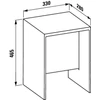 Kép 2/2 - LAUFEN KARTELL BY LAUFEN Szék, Borostyán 33X46.5X28 - H3893300810001