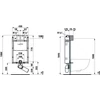 Kép 2/2 - LAUFEN INSTALLATION SYSTEM Falba építhető öblítőtartály fali függesztésű WC-hez, H8946630000001