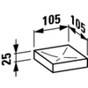 Kép 2/2 - LAUFEN KARTELL BY LAUFEN Szappantartó 'Boxy', müanyag, Átlátszó kristályüveg H3833300840001