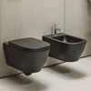 Kép 3/4 - LAUFEN MEDA Fali WC `Advanced`, öblítőperem nélkül, mélyöblítéssel, "Silent Flush" öblítéssel Matt fekete H8201107160001