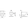 Kép 4/4 - LAUFEN MEDA Fali WC `Advanced`, öblítőperem nélkül, mélyöblítéssel, "Silent Flush" öblítéssel Matt fekete H8201107160001