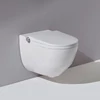 Kép 2/8 - Laufen CLEANET RIVA rimless bidés wc fényes fekete H8206910200001