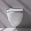 Kép 3/8 - Laufen CLEANET RIVA rimless bidés wc fényes fekete H8206910200001
