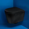 Kép 2/3 - LAUFEN Kartell LAUFEN Fali WC öblítőperem nélkül, mélyöblítéssel, "Silent Flush" öblítéssel Fényes fekete H8213310200001