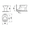 Kép 2/2 - LAUFEN LAUFEN PRO WC, álló, síköblítésű, lefolyó függőleges Matt Fehér H8219597570001