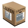 Kép 1/2 - LAUFEN MEDA Combipack, fali WC H820110 perem nélküli, öblítőperem nélkül, WC ülökével Matt fekete H8661107160001