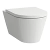 Kép 1/3 - LAUFEN Kartell LAUFEN Combipack fali WC H821331, csendes öblítés / perem nélküli, mélyöblítésű, Fehér H8663314000001