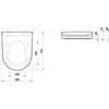 Kép 2/2 - LAUFEN CLEANET RIVA WC ülőke tetővel, levehető Fekete matt H8916917160001
