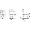 Kép 2/2 - LAUFEN PRO Álló kombi-WC, mélyöblítésű, függőleges lefolyó, Fehér H8249570000001