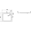 Kép 2/2 - Laufen PLATINA Zuhanytálca - zajcsökkentő alátéttel, Fehér 100X90 - H2150300000401
