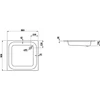 Kép 2/2 - Laufen PLATINA Zuhanytálca - zajcsökkentő alátéttel, Fehér 90X90 - H2150220000401