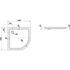 Kép 2/2 - Laufen PLATINA Zuhanytálca - zajcsökkentő alátéttel, Fehér 100X100 - H2150190000401