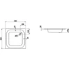 Kép 2/2 - Laufen PLATINA Zuhanytálca - zajcsökkentő alátéttel, Fehér 80X80 - H2150210000401