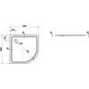 Kép 2/2 - Laufen PLATINA Zuhanytálca - zajcsökkentő alátéttel, Fehér/csúszásgátló 100X100 - H2150096000401