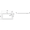 Kép 2/2 - Laufen PLATINA Zuhanytálca - zajcsökkentő alátéttel, Fehér/csúszásgátló 140X80 - H2150066000401