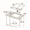 Kép 3/3 - CATA - IAS-7024 FLOW-IN indukciós főzőlap beépített elszívóval 08000200